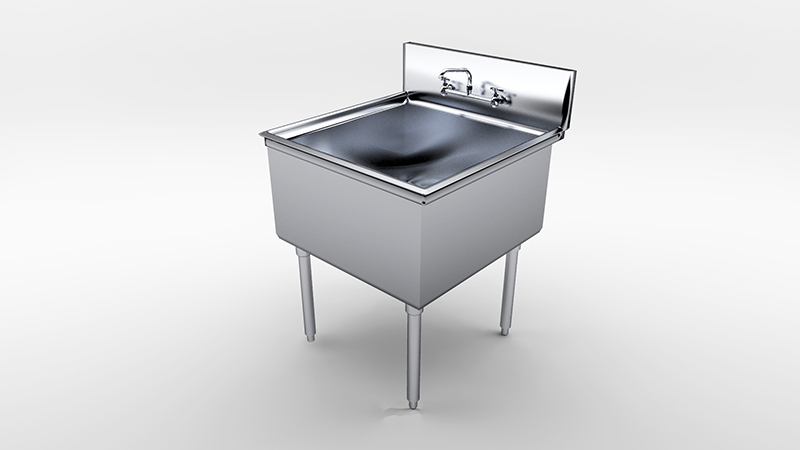 Allied-Stainless-commercial-one-compartment-sink